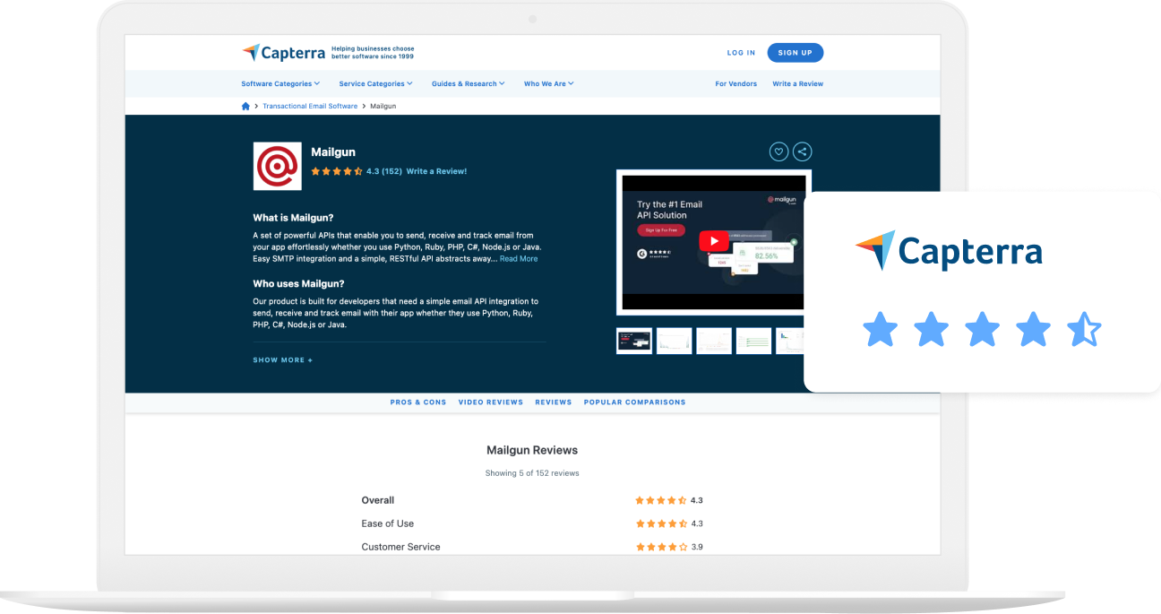 Image for Capterra - 4.3/5 stars