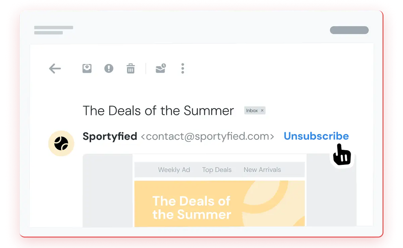 Image for One-click unsubscribe with RFC 8058