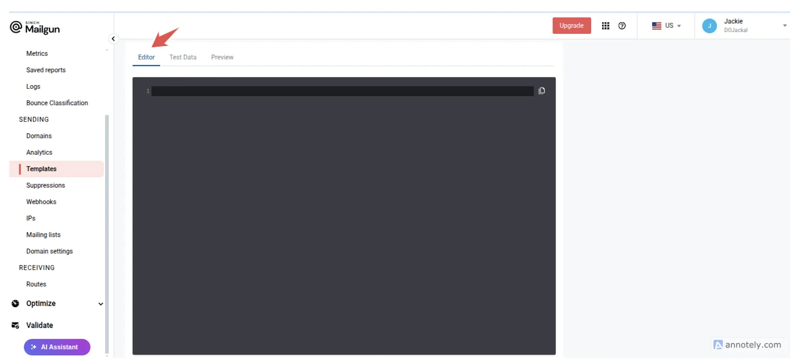 Template Editor Image