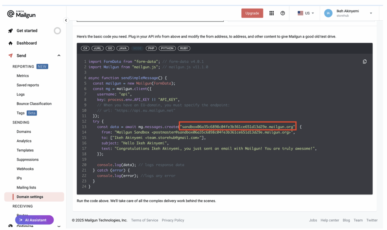 Mailgun Python Build transactional order confirmation workflows with Mailgun ...