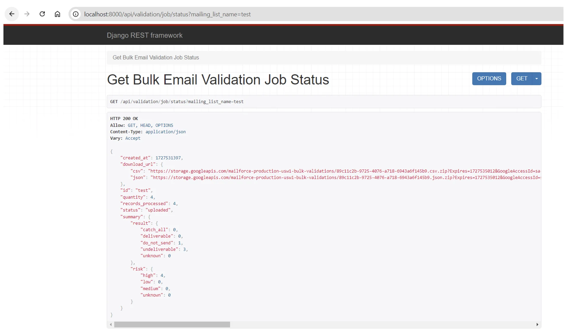 POST request  Screen