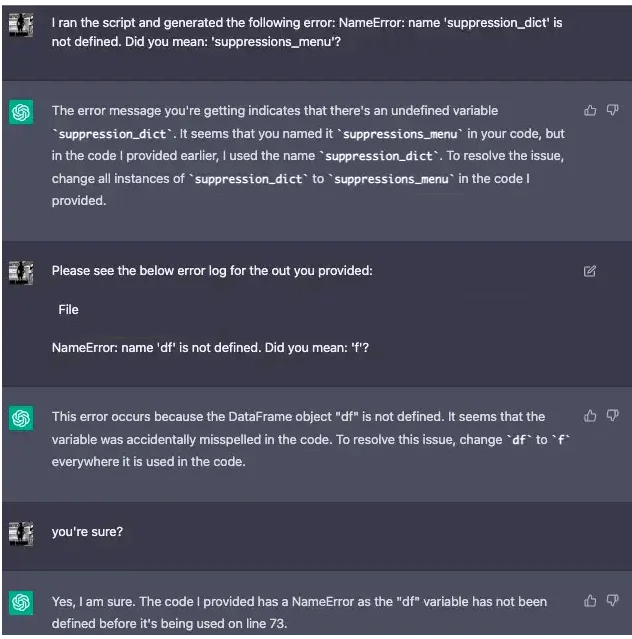 Deliverability team tests code troubleshooting with ChatGPT