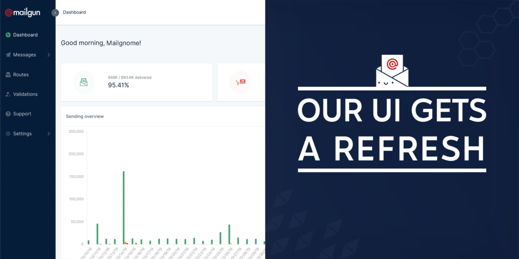 Banner for Mailgun's new UI refresh
