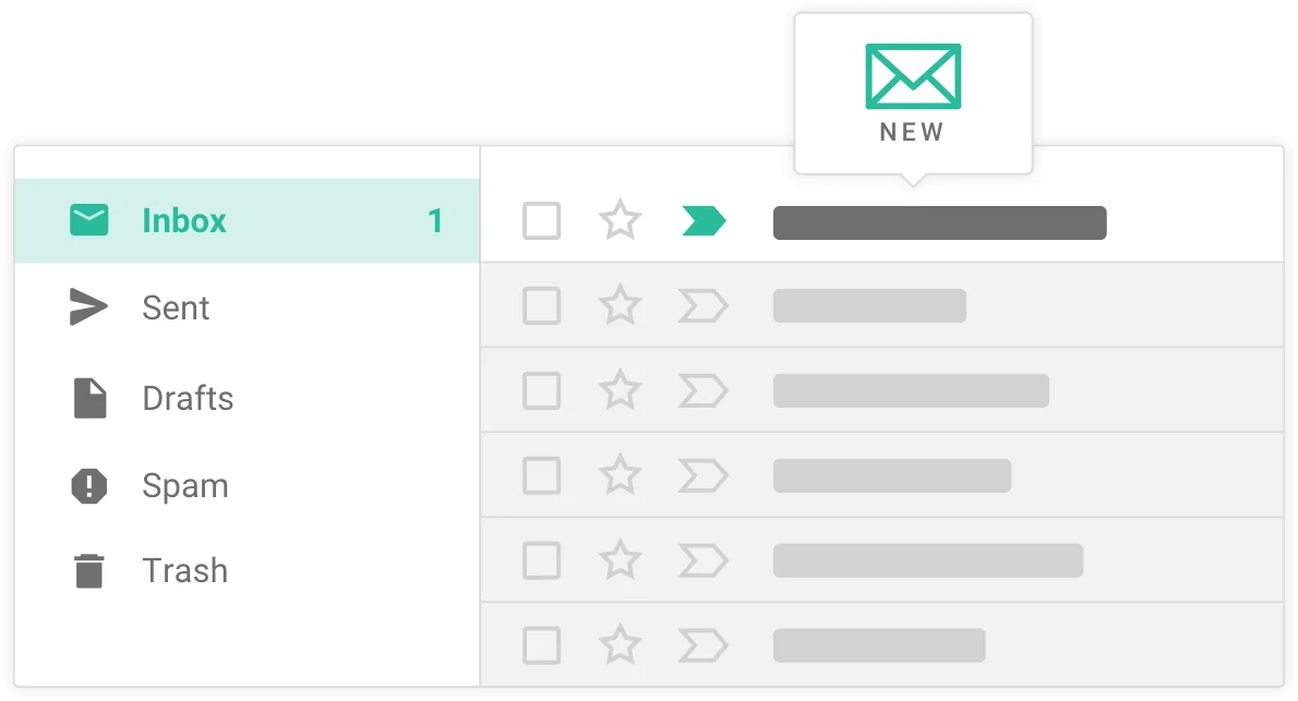 Email inbox.