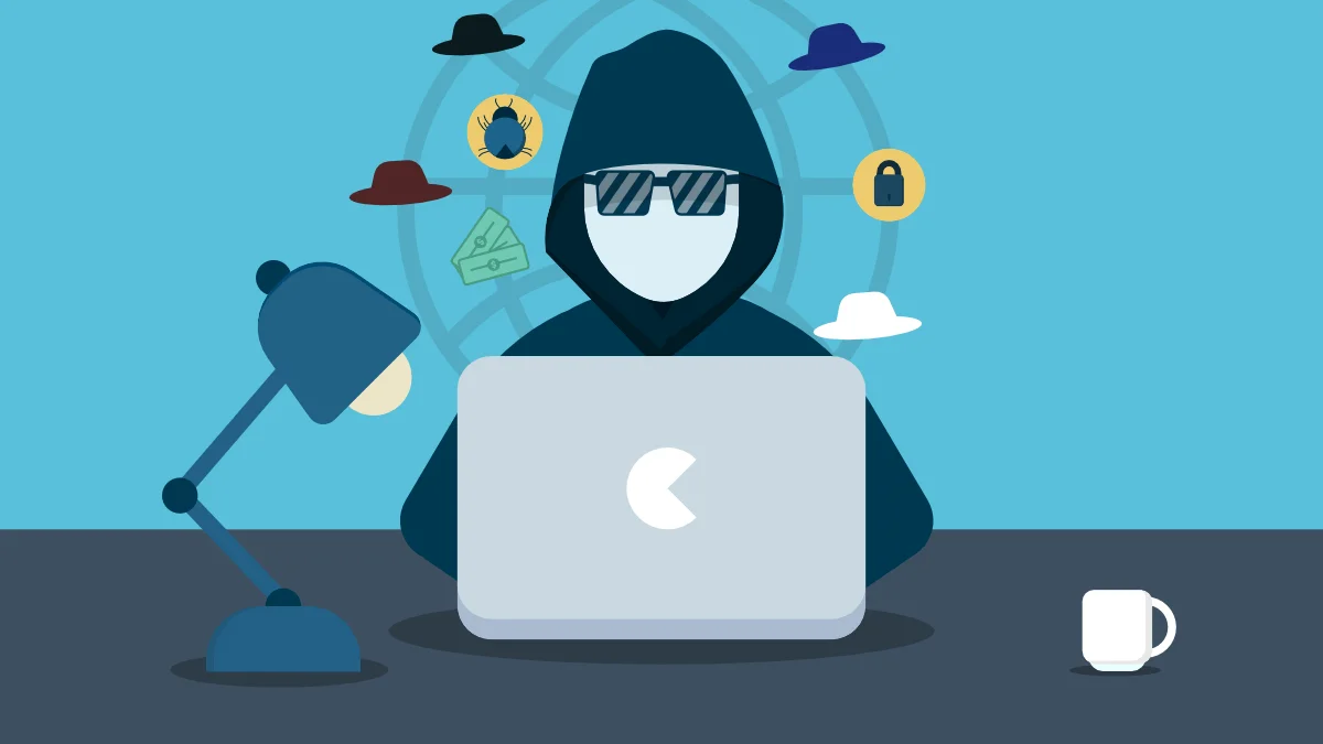 Hacker illustration.