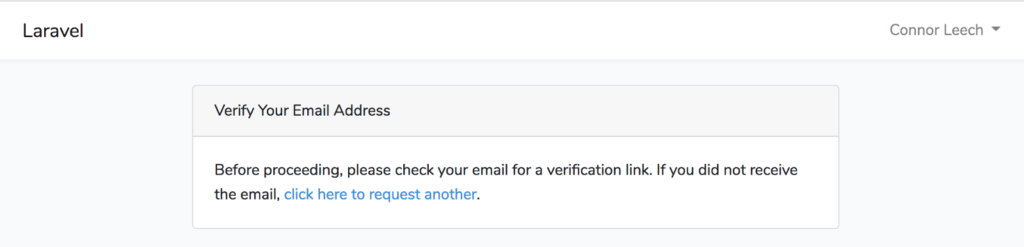 Verify your email Laravel