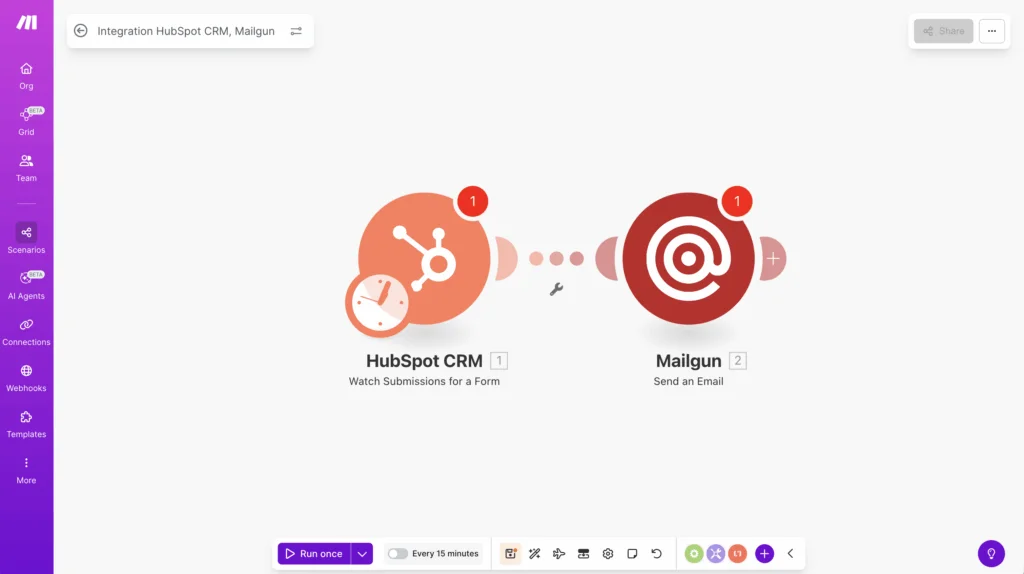 Integration mit Mailgun vornehmen